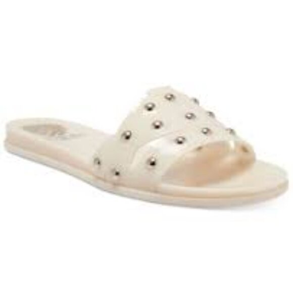 11 - New in Box Vince Camuto Emelon Studded Jelly Slides - Picture 5 of 5